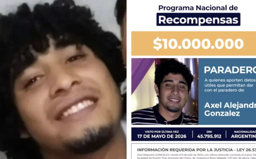 Ofrecen $10 millones de recompensa por datos para encontrar a Axel González, el joven desaparecido en Chaco
